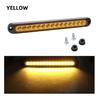 1pc 12V/24V 15-LED Strip Taillights, Multi-Function Brake Turn Signal Stop Warning Parking Lights for Rear Windscreen & Side