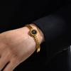 Customized Watch Dial Bracelet for Women, Gold Color Stainless Steel Round Bracelets, Fashion Jewelry Gift To Girls Lover Mom