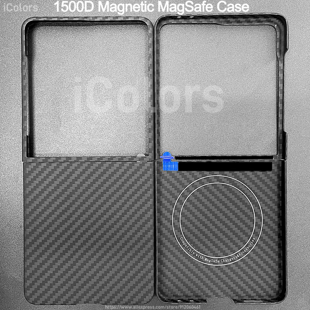 For Samsung Galaxy Z Flip 8 /7 Carbon Fiber Case Aramid Fiber Cover Ultra-Thin Lightweight Armor Protective Cover Durable Sturdy