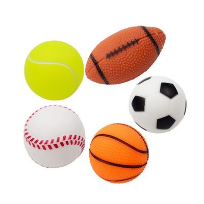 Ariko Puppy Squeaky Sports Toy 5-piece Set, Mixed Colors, 1 Set
