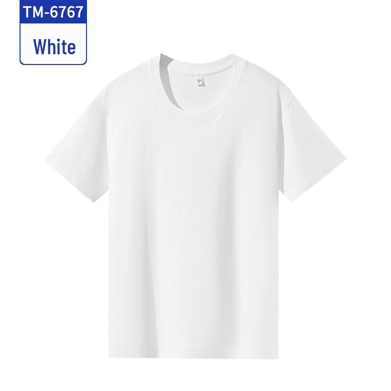 Custom Pure Cotton Short-Sleeve T-Shirt for Campus Clubs and Class Uniforms