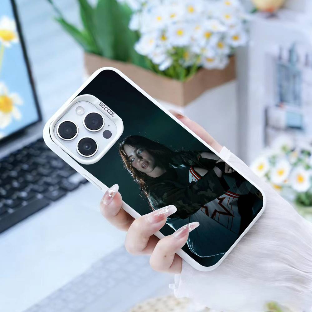 S-Singer B-Billie Eilish  Phone Case For IPhone 16 17 15 14 12 13 Pro Max white Color Shockproof Cover