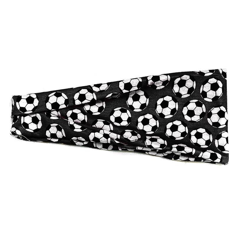 Popular Sports Print Wide Sweatband: Baseball, Football, Running, Softball Elastic Headband