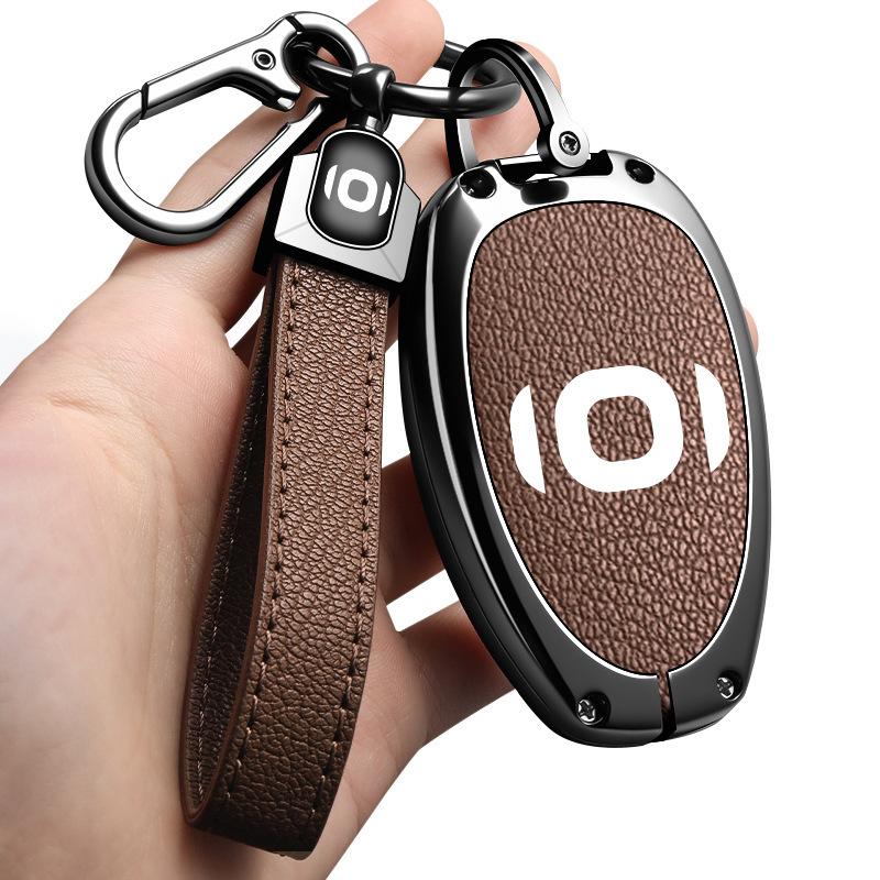 Zinc Alloy Car Key Cover for Changan Qiyuan NEVO Q05 Q07 A05 A07 A06 Full Protection Remote Control Key Fob Shell with Buckle