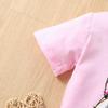 Girls Summer 2Pcs Outfit Cute Cartoon Print Crew Neck Short Sleeve Top and Shorts Set