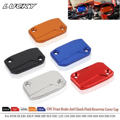 Motorcycle  CNC Front Brake And Clutch Fluid Reservoir Cover Cap For KTM SX EXC EXCF SMR SXF XCF EXC 125 150 200 250 300 350 400