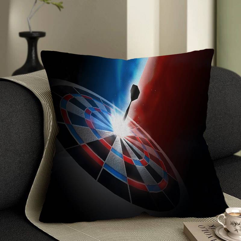 Playroom Dart Carpet Cushion Cover Pillowcase Upholstery Sofa Throw Pillow Home Decor Pillowcas