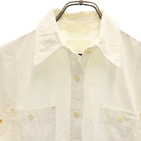 Nigel Cabourn Long Sleeve Cotton Shirt 8 White System Women Used