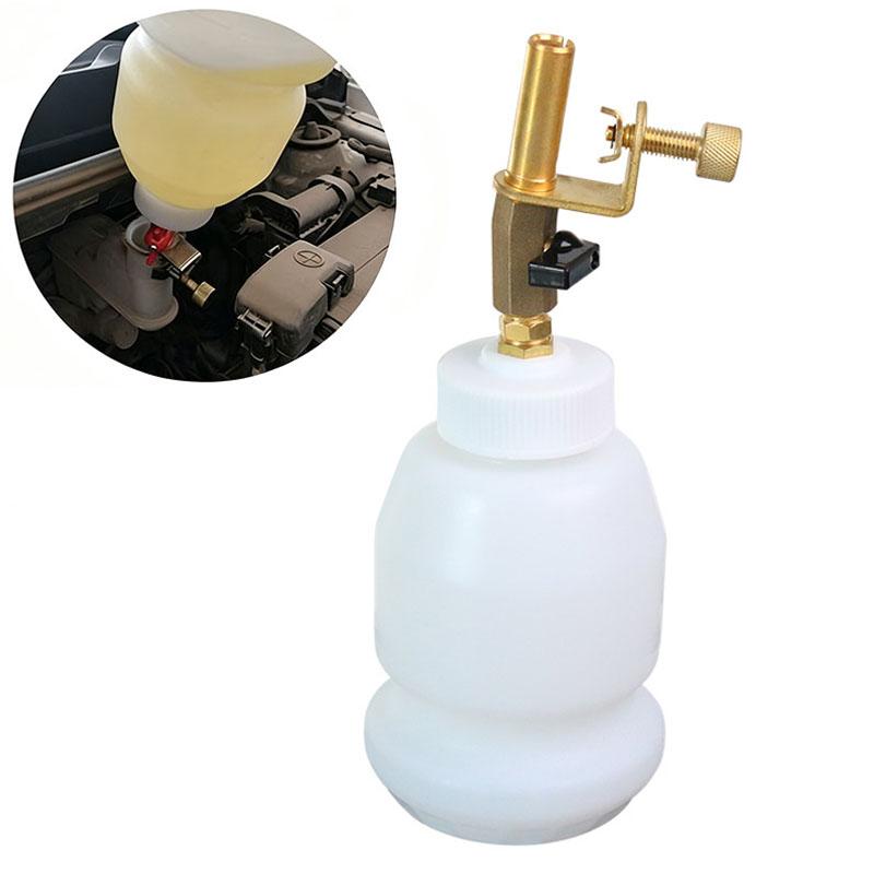 Auto Brake Fluid Bleeder & Filler Tool with Slant Spout - Leak-Proof Brake Oil Dispenser for Brake System Maintenance & Transfer
