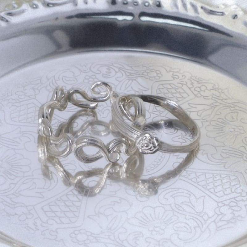 LOASI wave texture ring