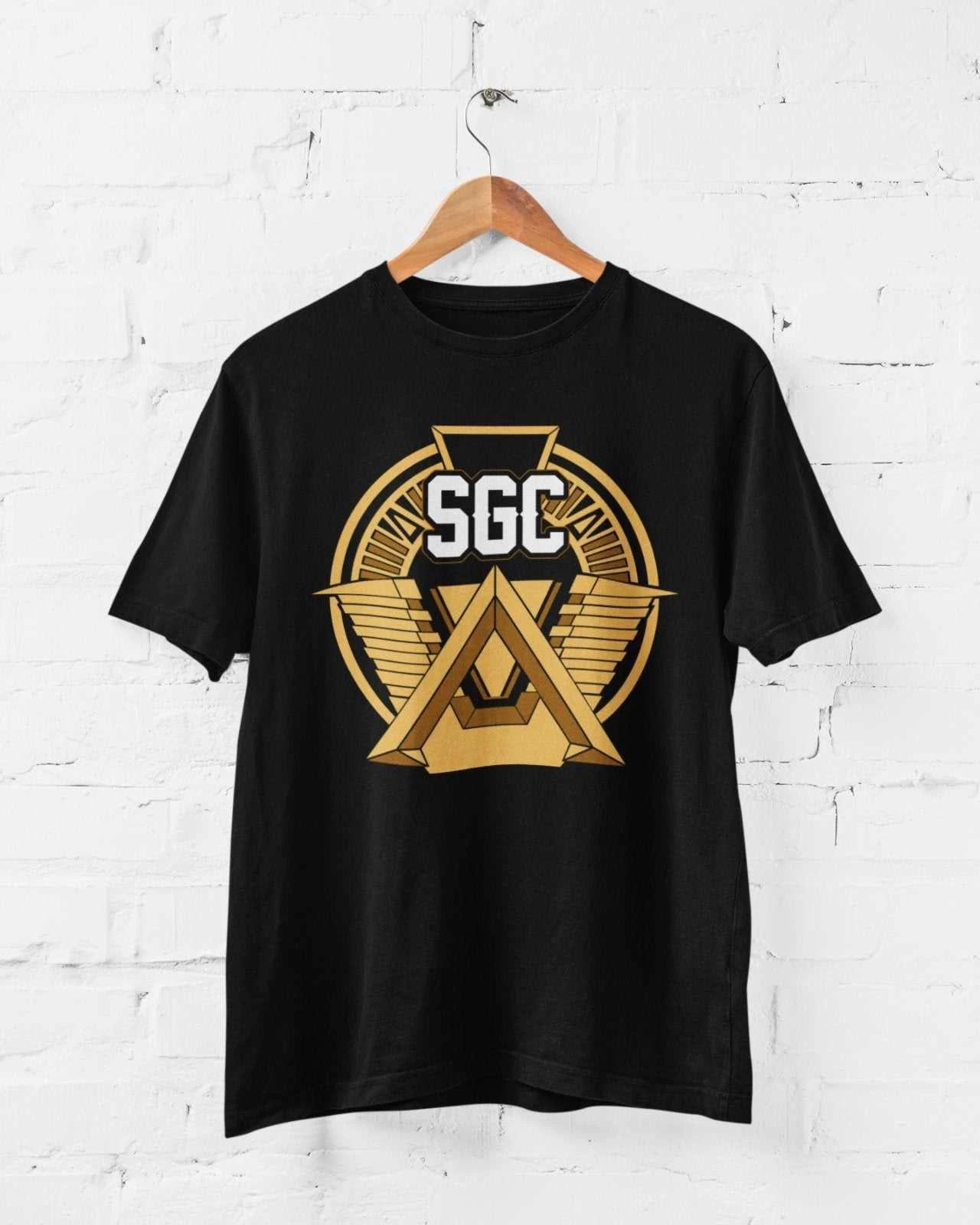 SGC T Shirt Stargate Gate Star Council Atlantis Funny Sci Fi Vintage TV Movie L