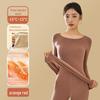 Women's Round Neck Velvet Bottoming Shirt - Winter Plush Seamless Innerwear, Thickened for Warmth