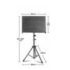 Iron Music Stand with Three-Panel Rest Folding for Classrooms