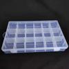 A96I-Tackle Box Organizer 18 Grids Plastic Craft Box Organizer Bead Organizer Clear Fishing Box With Dividers, 4 Pack