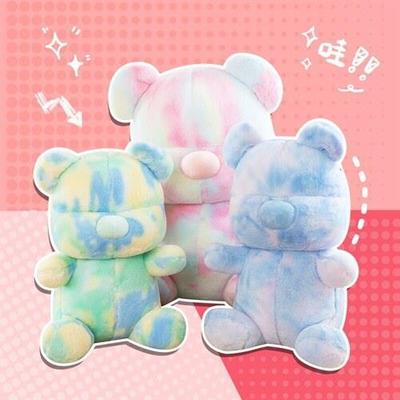 Colorful Bear Doll Doll Doll Cute Valentine'S Day Gift For Girlfriend Plush Toy Bed Pillow