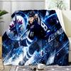 Winnipeg Jets Blanket Flannel Throw for Sofa, Travel, Camping, Livingroom, Office, Chair and Bed Soft and Warm Holiday Birthday gifts