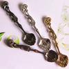 Retro Ocean Series Coffee Spoon Cake Dessert Spoon Conch Shell Head Drink Scoop Fruit Spoon 1pc