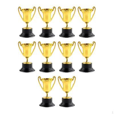 10Pcs Mini Trophy Awards Cup Award Bulk Keepsake Colored Reward Prize for Sports