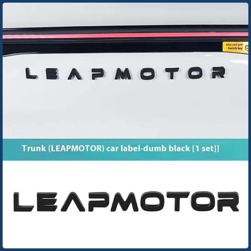 For Leapmotor C10 Car Blackening Modification Logo Letters Front Rear Automotive Badges Modification Sticker