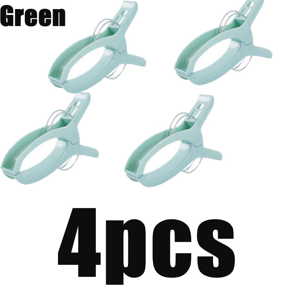 

1-4 шт. Большие зажимы для пляжных полотенец Пластиковые многоразовые Нескользящие Фиксированные Прищепки для одежды для стирки Шезлонг для загара Организация дома и ванной