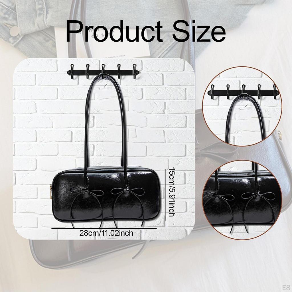 PU Leather Shoulder Bag Chic Ladies Purses for Vacation Party Outdoor Office