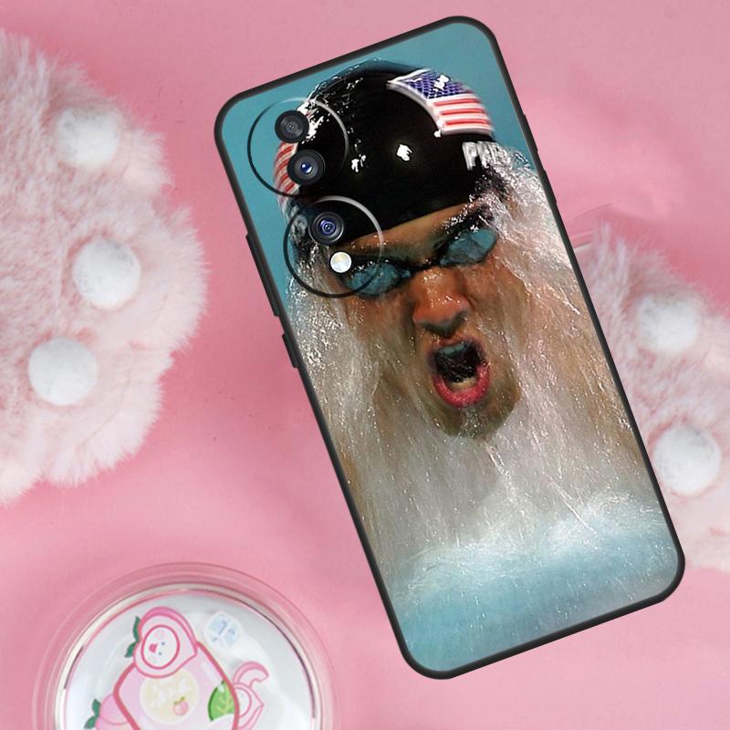 

Michael Phelps Swimming Case For Honor Magic 6 5 7 Lite Honor 200 Pro 50 70 90 Lite X9b X9a X8b X8a X8 X9 X9c Cover Honor 70 Lite