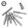 8*Torx Screwdriver Bit Set 50mm Long 1/4 Inch Hex T8/T10/T15/T20/T25/T27/T30/T40 For Electric Hand Screwdrivers Electric Drill