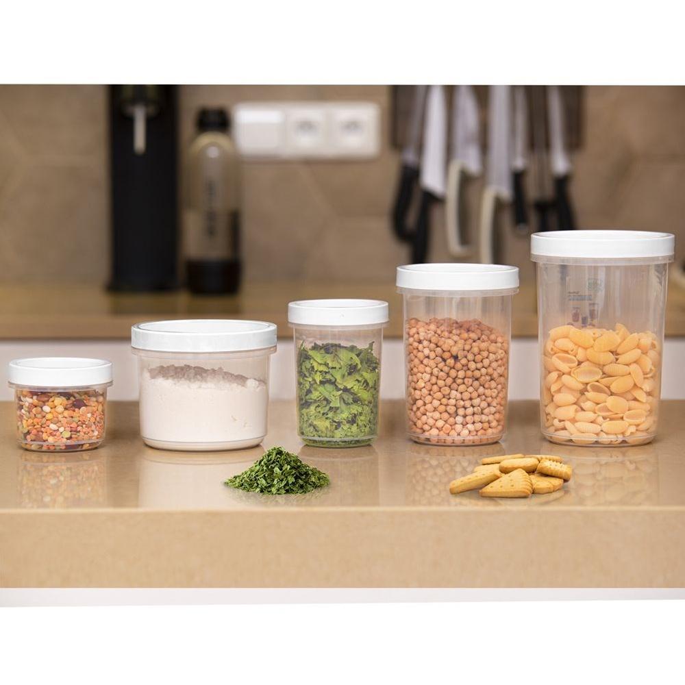 Airtight Plastic Round Soup and Food Storage Container with Lid 1.6 Liters