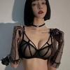 Sexy Women Lace Bras Transparent Push Up Lingerie For Lady Fashion Underwear