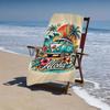 Aloha Surf Bus Oversized Microfiber Beach Mat and Bath Towel-Super Absorbent Quick Drying, Vibrant Design Bath Towel