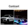 SEAMETAL Car Flexible Underglow Strip Light LED Underbody Remote APP Control RGB Neon Lights Atmosphere Lamp for Auto Decoration