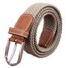 Multicolored Elastic Braided Belt No Hole Men's Waistband Durable Stretch Woven Belt  Women