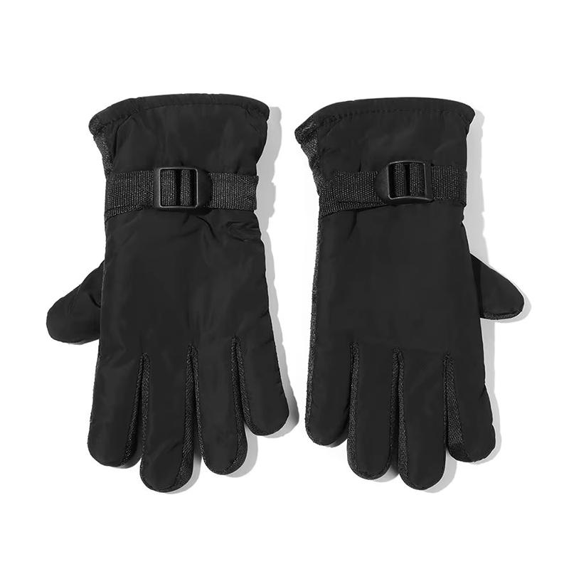 Winter Winddichte Ski Handschuhe Jungen Mädchen Verdicken Warm Halten Kinder Einfache Wasserdichte Fäustlinge Warme Handschuhe Winter Must-Have Zubehör