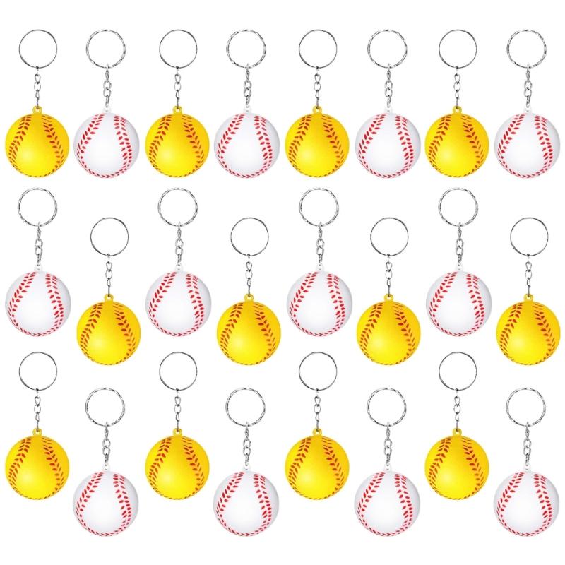 Fashionable Basketball Keychains Sturdy PU Sponge Pendant Keyrings Accessory for Sports Fans and School Clubs Daily Use