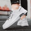 Fashion Original Men's Casual Sneakers White Shoes Round Toe Comfortable Fashion Trend Versatile Breathable Wear-resistant Walking 2025