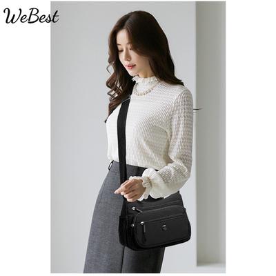 Female Crossbody Single Shoulder Lightweight Nylon Cloth Bag