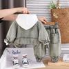 Kids Casual Long-Sleeve Set, Comfortable Daily Wear Outfits