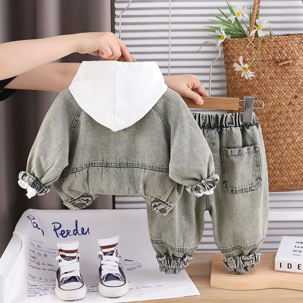 Kids Casual Long-Sleeve Set, Comfortable Daily Wear Outfits