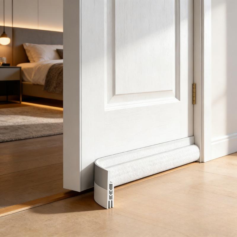 

Self Adhesive 3 Layer TPE Door Bottom Strip Dust Proof Sound Insulation Energy Weather Home Bathroom Door door draft stopper