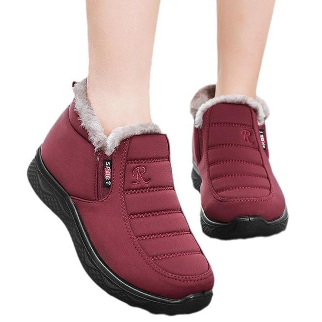 Winter new old Beijing cloth shoes piled and thickened cotton shoes, men's and women's warm casual cotton boots support