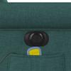 Electric Massage Recliner Dark Green Fabric