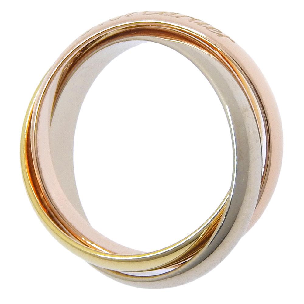 CARTIER Trinity Ring K18 Gold (YGxPGxWG) #4.9(US Size) 7g Women Used