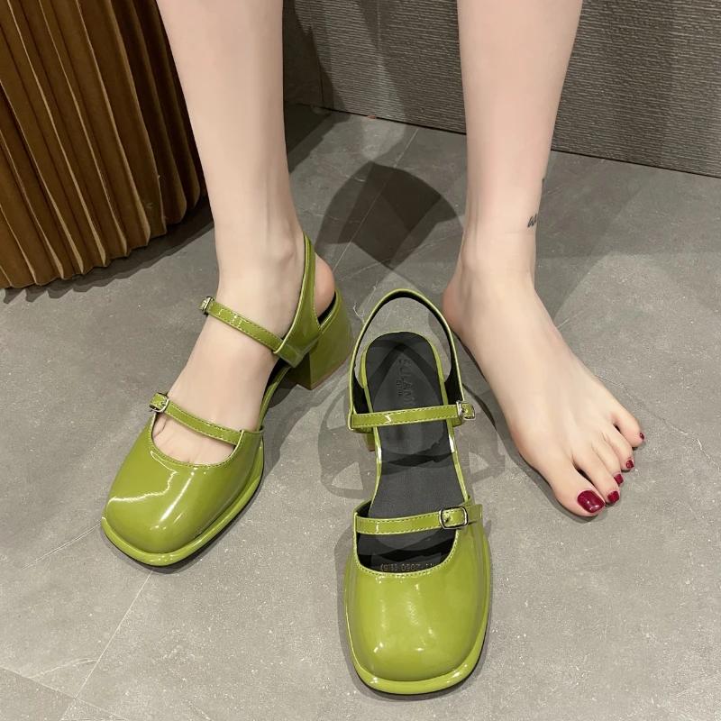 

Женские сандалии Ретро Женские сандалии Качественная удобная обувь для женщин Элегантная женская обувь на платформе Сандалии 2025 40 зелёный