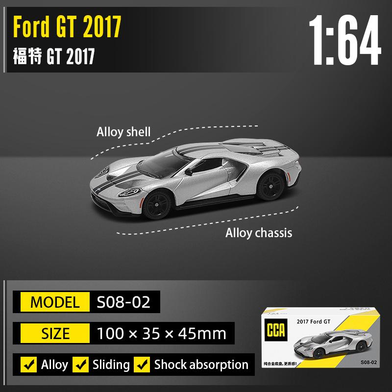 AKEZM1 CCA 1:64 1:54~72 styles available Porsche 911 GT2 Pagani Zonda BMW I7 static alloy die-casting car model collection gift toy
