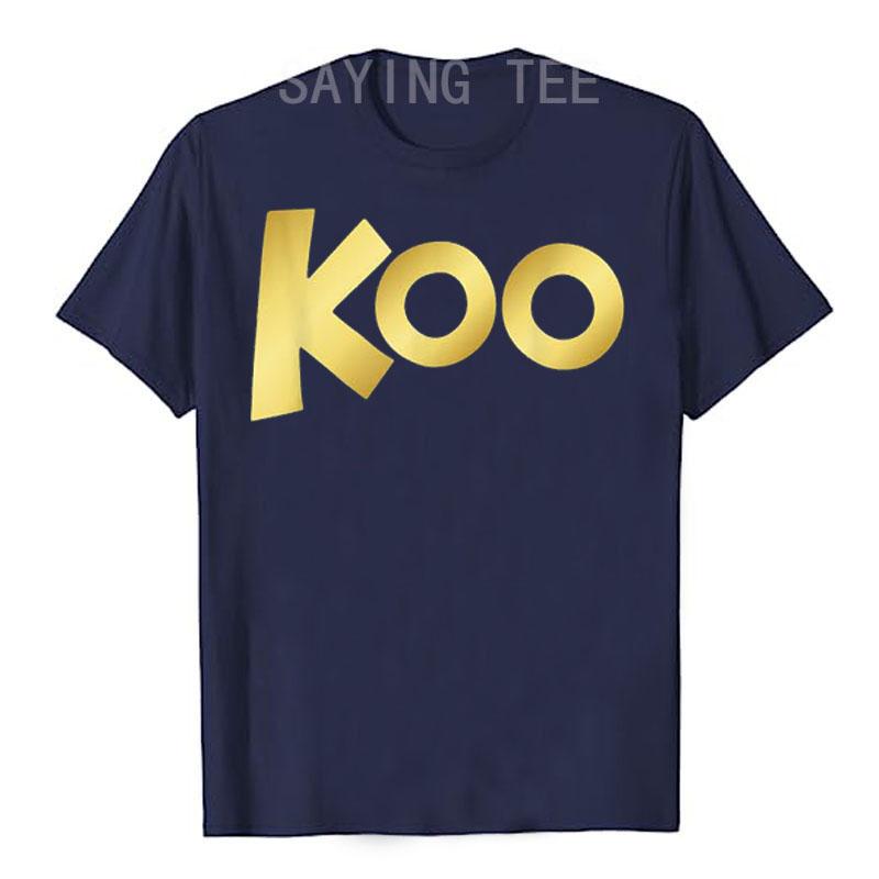 The Roo Kanga | Koo Koo Kangaroo T-Shirt Letters Printed Graphic Tee Tops Music Lover Graphic Outfits Short Sleeve Blouses Gifts