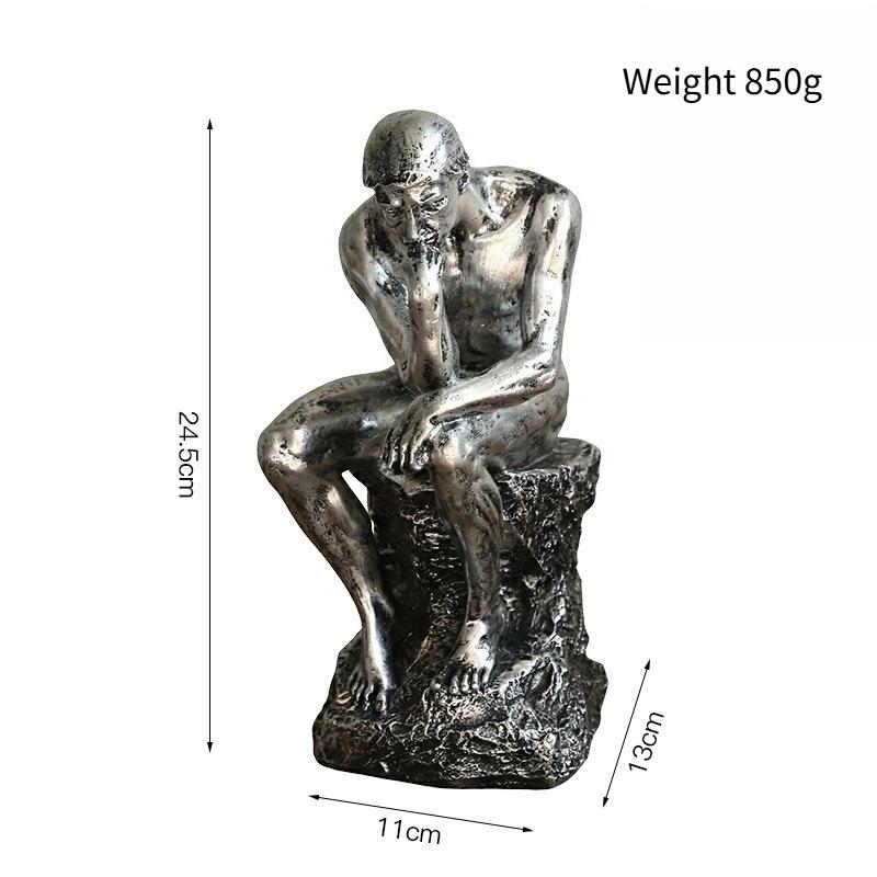 Nordic Sandstone Thinker Creative Ornaments Hot Selling Simple Home Furnishings Study Room Vintage Decorations Commercial Gifts