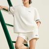 Li Ning X HZW Collaboration CF Su Series Color Block Loose Short Sleeve T-Shirt Women Tops Off-White ATST772-2
