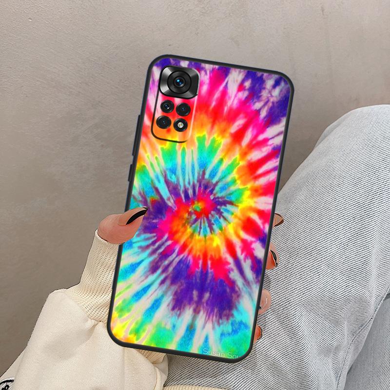 Colorful Tie Dye Rainbow Hippie Art For Xiaomi Redmi Note 14 10 11 12 13 15 Pro Plus Case Cover For Redmi 15 15C 14C 10C 12C 13C