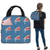 Gawr Gura Shark Mouth Insulated Lunch Bag for Women Children Portable Food Boxes Thermal Lunch Box Tote