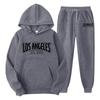New cross-border foreign trade pullover men's and women's same sports sweater set fashion sweater sweatpants fleece hoodie set